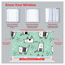 Load image into Gallery viewer, Kitty Cat Print Nursery Theme Window Roller Shade
