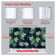 Load image into Gallery viewer, Botanical Leaf Print Window Roller Shade