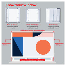 Load image into Gallery viewer, Mid Century Bauhaus Geometry Window Roller Shade