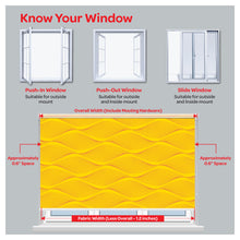 Load image into Gallery viewer, Mid Century Bright Yellow Illusion Window Roller Shade