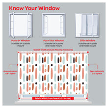 Load image into Gallery viewer, Contemporary Geometries Organic Shapes Window Roller Shade