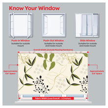 Load image into Gallery viewer, Mid Century Zen Peaceful Botanical Print Window Roller Shade