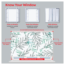 Load image into Gallery viewer, Plant Leaf Botanical Garden Natural Print Window Roller Shade