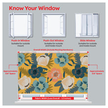 Load image into Gallery viewer, Flora Flower Botanical Print Window Roller Shade