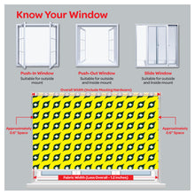 Load image into Gallery viewer, Mid Century Bright Illusion Yellow Window Roller Shade