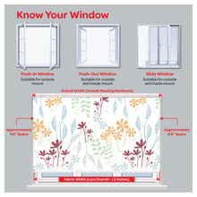 Load image into Gallery viewer, Flora Flower Botanical Plant Print Window Roller Shade