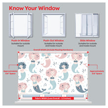 Load image into Gallery viewer, Mermaid Princess Nursery Kid Room Window Roller Shade