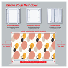 Load image into Gallery viewer, Mid Century Geometry Organic Shape Window Roller Shade