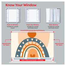 Load image into Gallery viewer, Boho Botanical Foliage Window Roller Shade