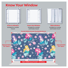 Load image into Gallery viewer, Mermaids are Real Nursery Kid Room Window Roller Shade