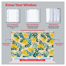 Load image into Gallery viewer, Mid CenturyLemon Tree Plant Print Window Roller Shade