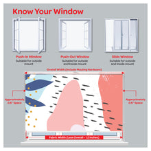 Load image into Gallery viewer, Abstract Organic Shapes Pastel Color Window Roller Shade