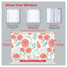 Load image into Gallery viewer, Flora Flower Botanical Dandelion Print Window Roller Shade