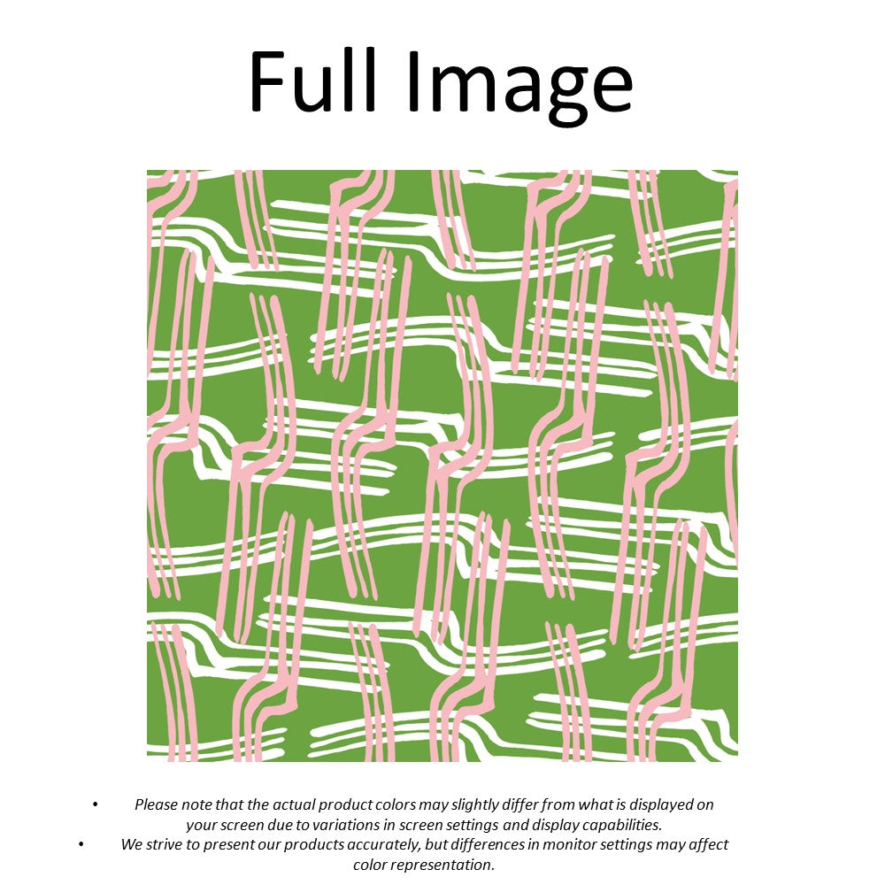 Modern Green Lines Geometric Window Roller Shade