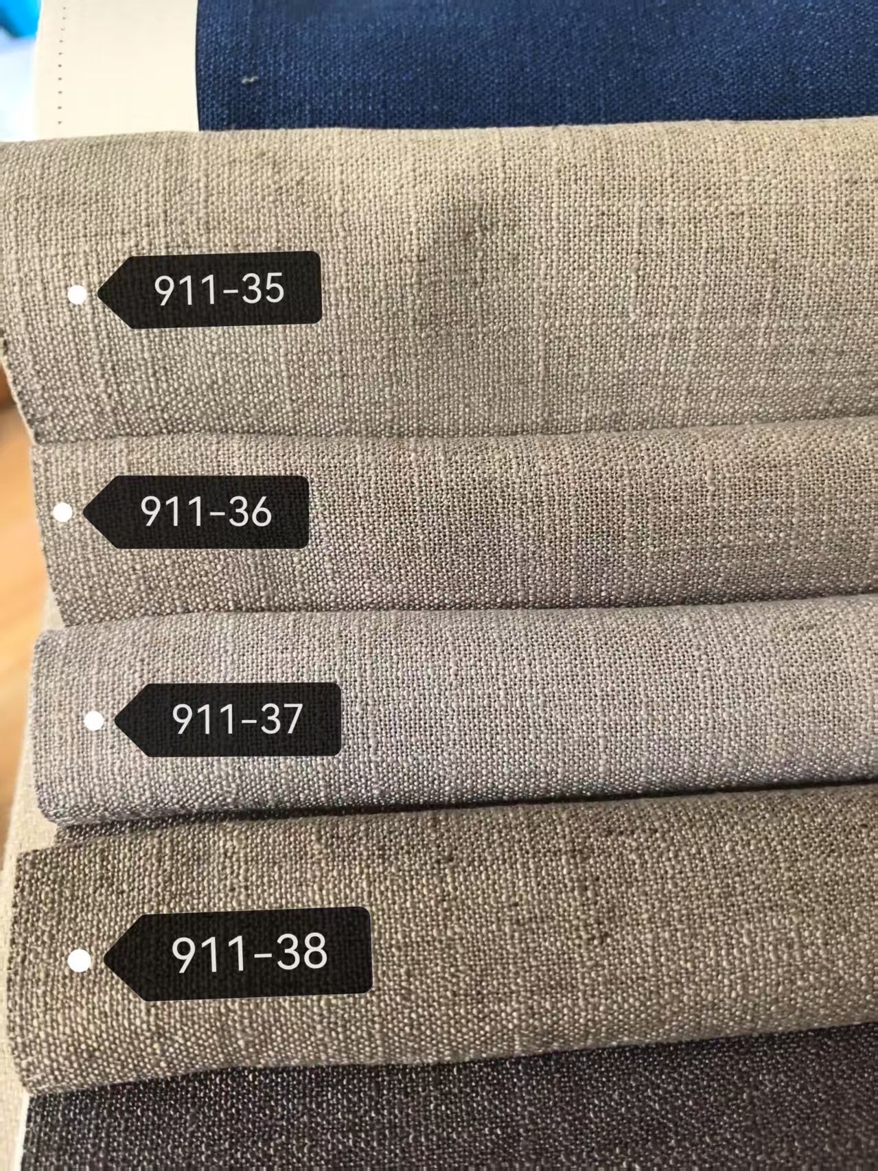 Contemporary Neutral Classic Color Plain Linen Window Roman Shade