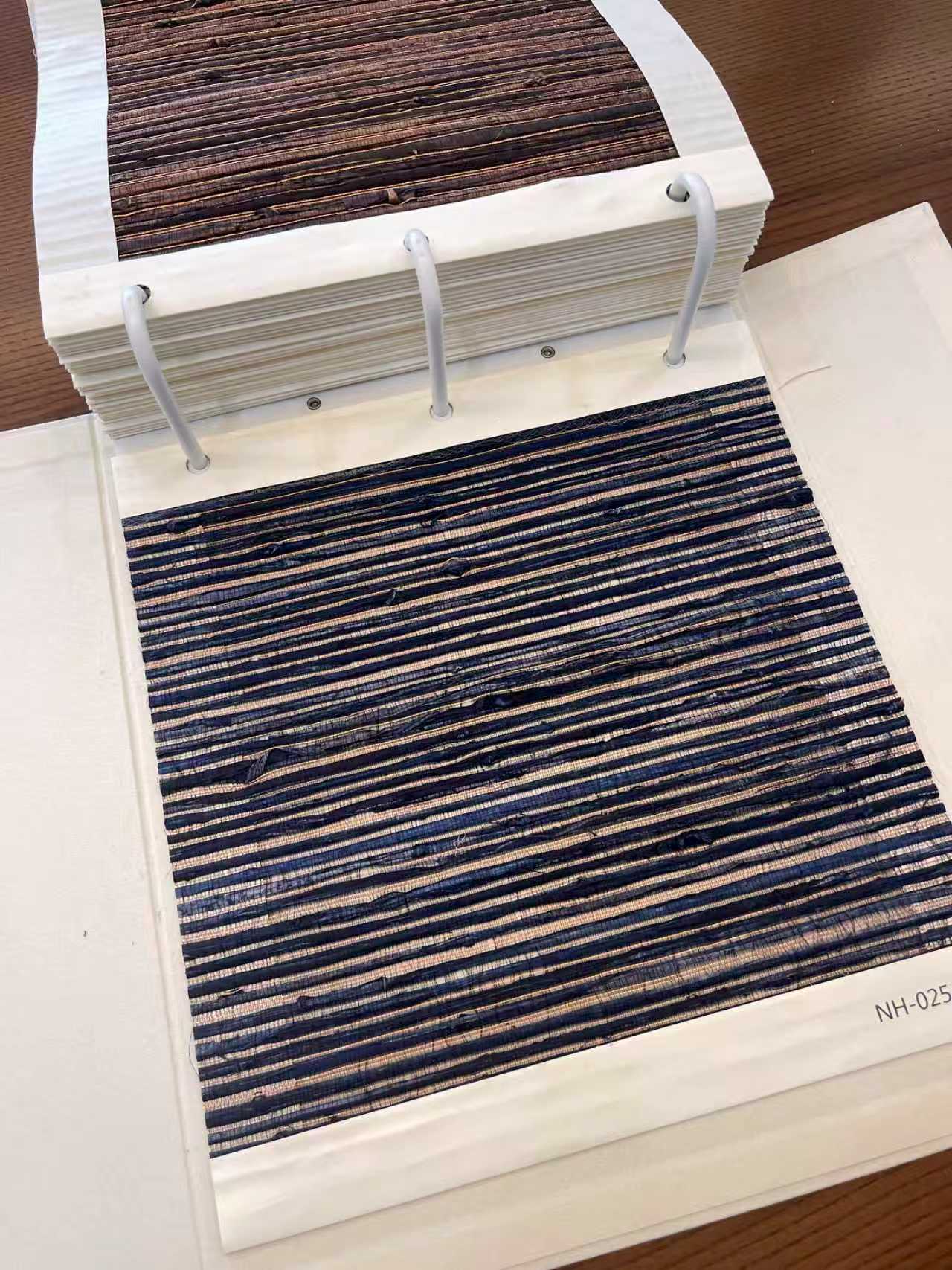 Natural Flax and Copper Weave Window Shade (Top Down Bottom Up Available)