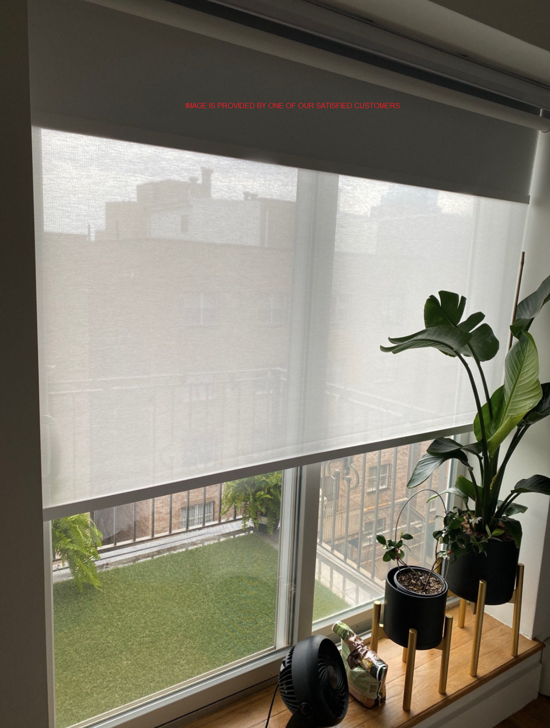 Dual Light Filter and Blackout 2 in 1 Waterproof Double Layered Window Roller Shade