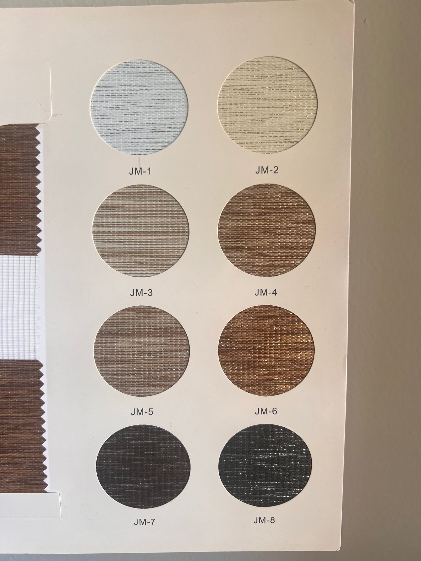 Glitter Zebra Shade Fabric Sample