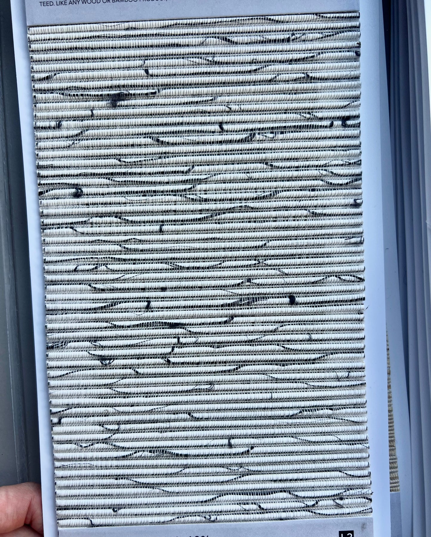 Natural Jute & Bamboo Textured Window Shade (Top Down Bottom Up Available)