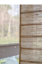 Load image into Gallery viewer, Natural Reed Linen Roman Style Window Roller Shade
