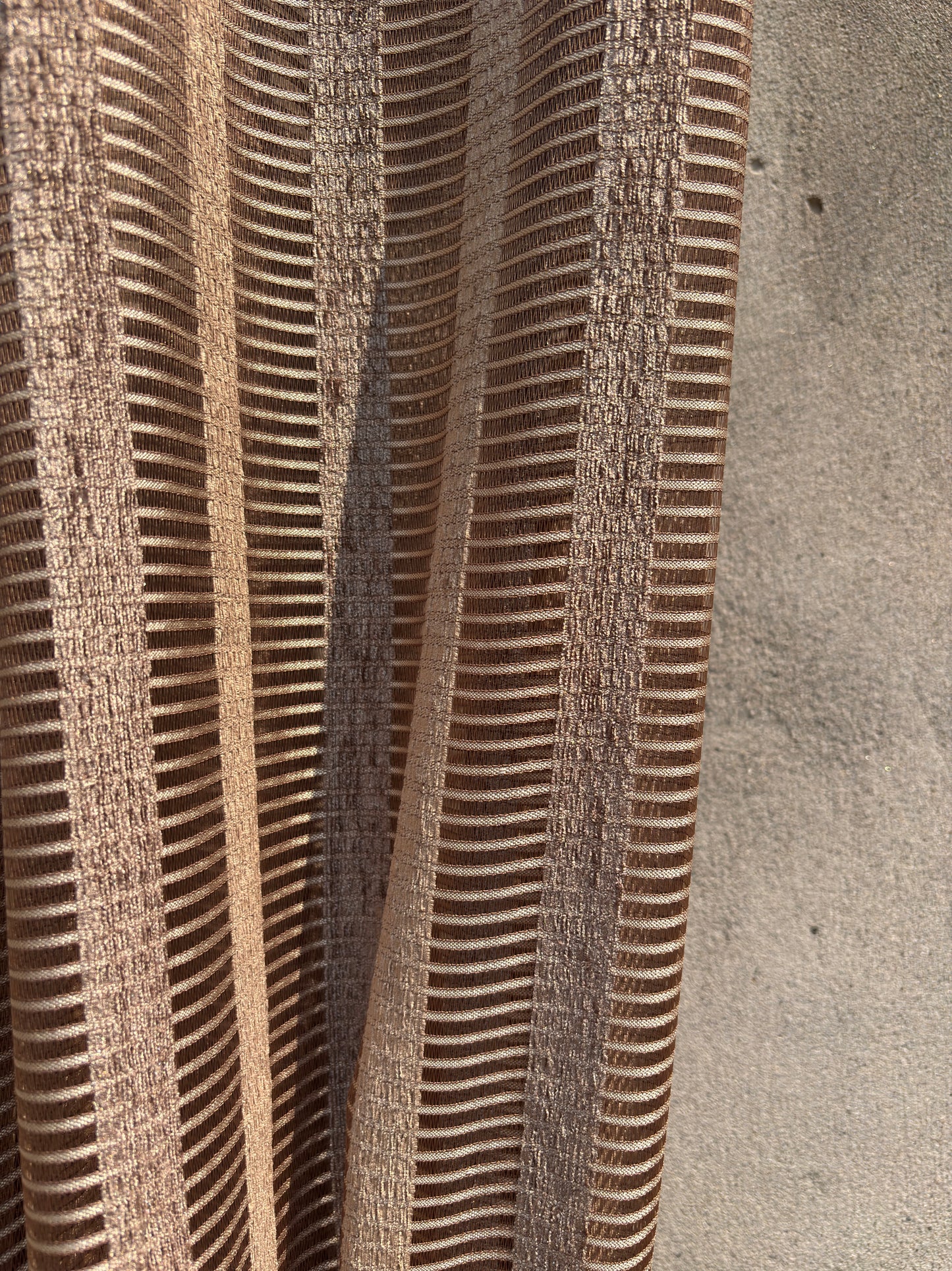 Mid-Century Orientals Bamboo Look Window Curtains Drapery