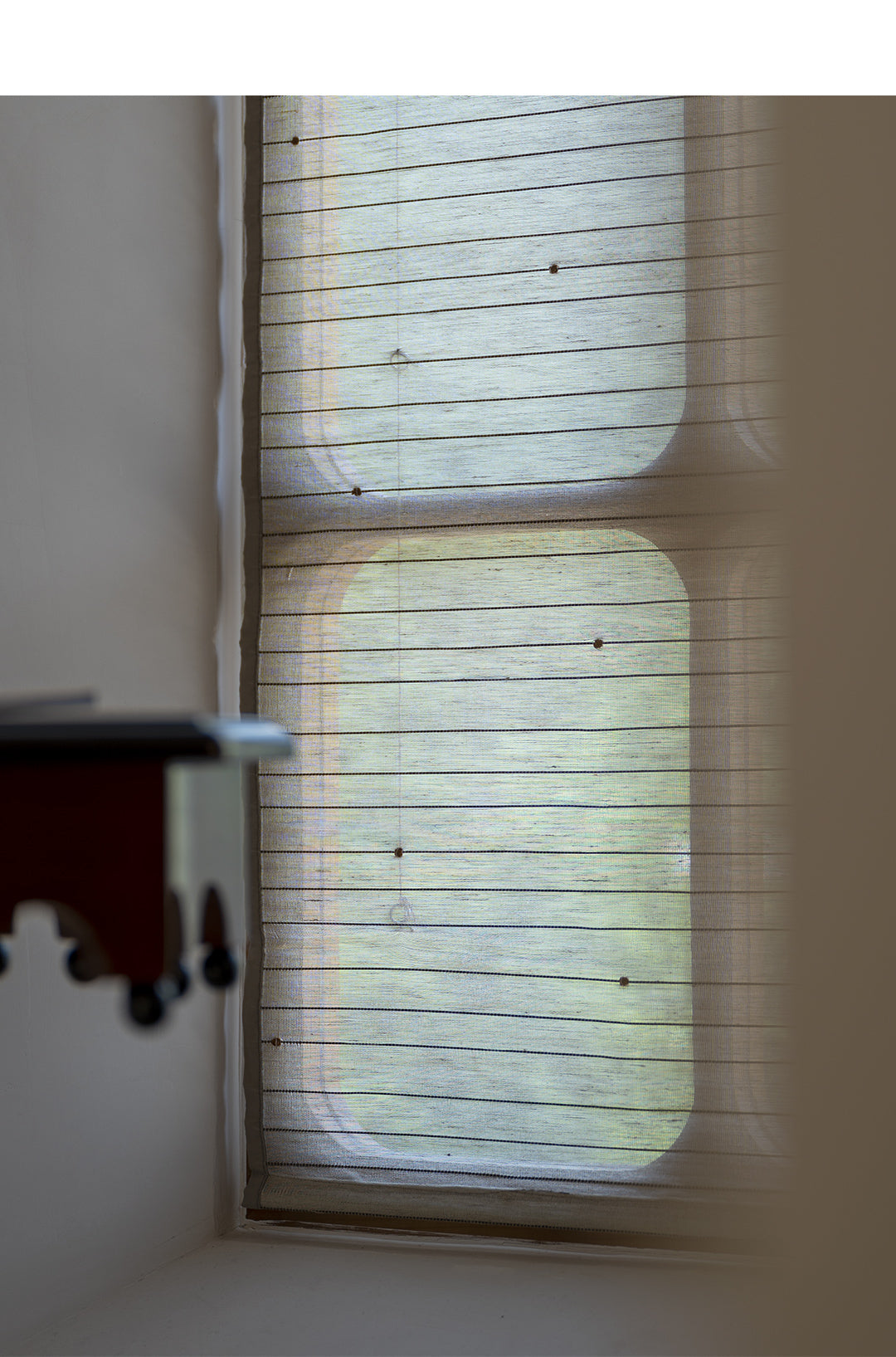 Natural Woven Warm Taupe Bamboo Window Shade (Top Down Bottom Up Available)