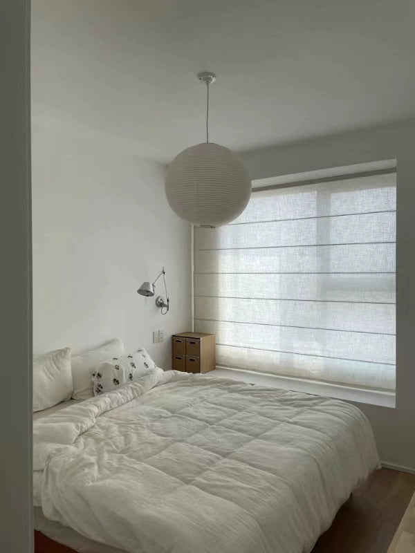 Modern Transitional Coastal Vibes Cordless Window Roman Shade