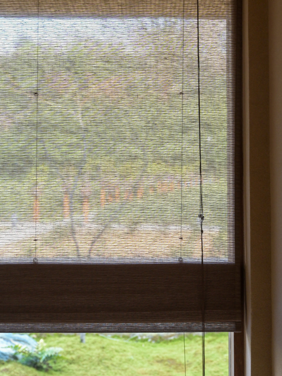 Flax and Bamboo Blend Woven Window Shade (Top Down Bottom Up Available)