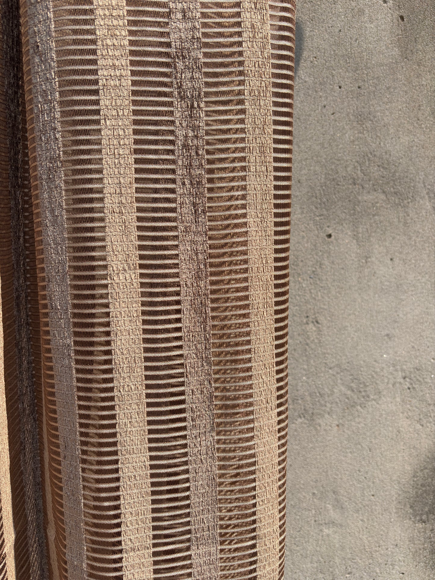 Mid-Century Orientals Bamboo Look Window Curtains Drapery