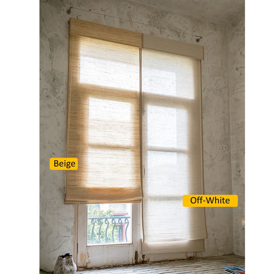 Ramie Hemp Grass Zen Vibes Window Shade (Top Down Bottom Up Available)