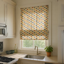 Load image into Gallery viewer, Harvest Meadow Motif Window Roman Shade
