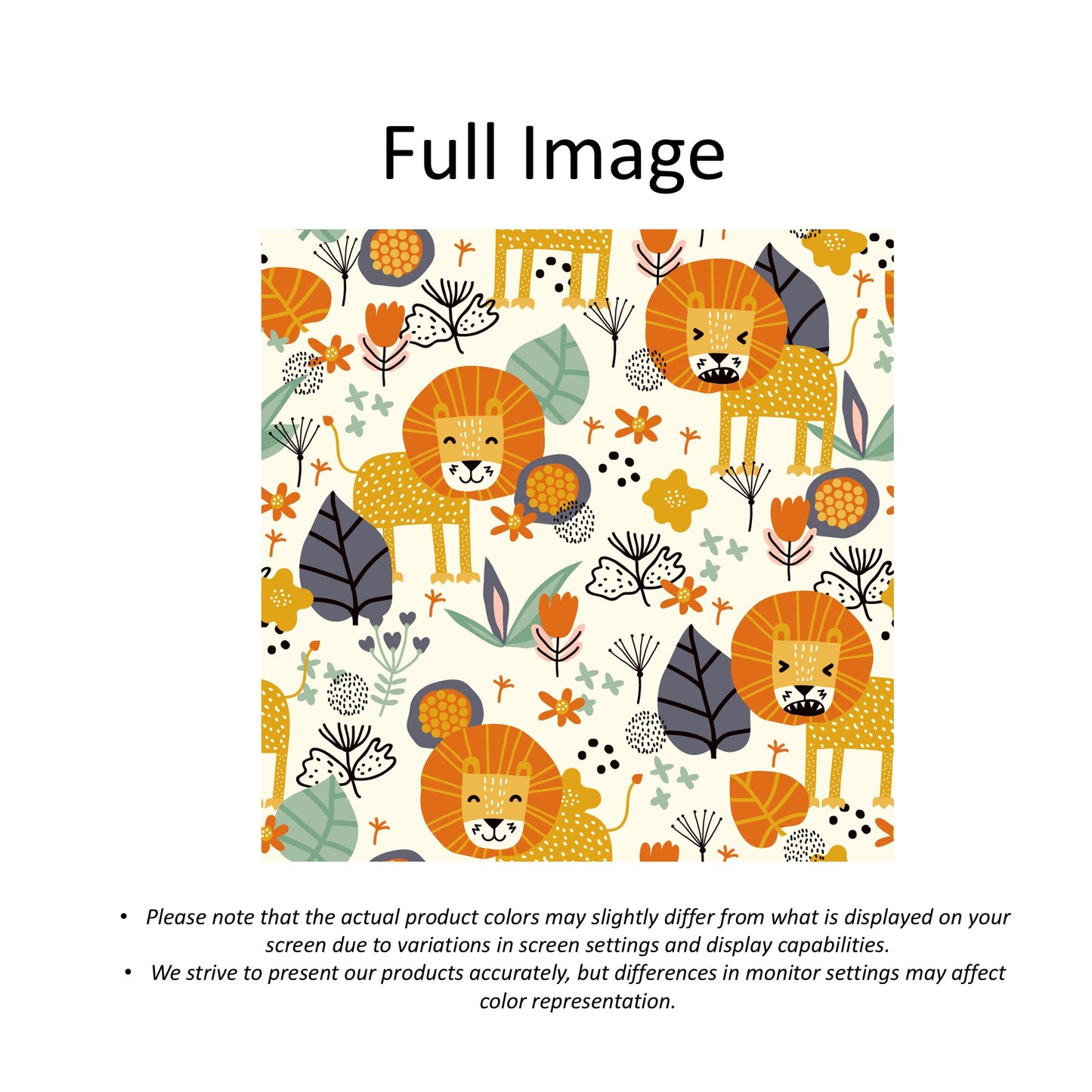 Boho Safari Lion Parade Window Roman Shade