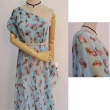 Load image into Gallery viewer, Custom Print Fabric Only -60G Non Stretch Shimmering Crinkle See Through Sheer Fabric
