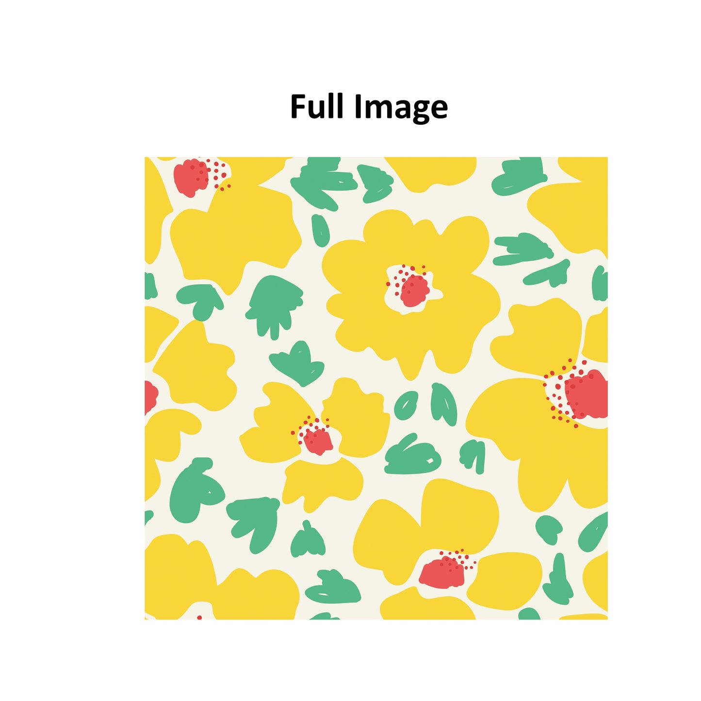 Happy Yellow Flowers Window Roller Shade