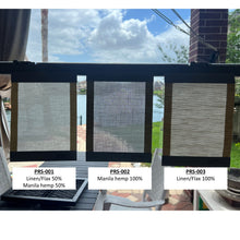 Load image into Gallery viewer, Dual-layered Blackout Light Filter Natural Linen Window Roller Shade
