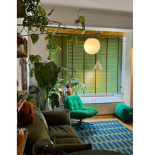 Load image into Gallery viewer, 100% Genuine Hardwood Venetian Blinds | Solid Wood Window Slats with Customizable Color Cloth Tapes &amp; Decorative Straps
