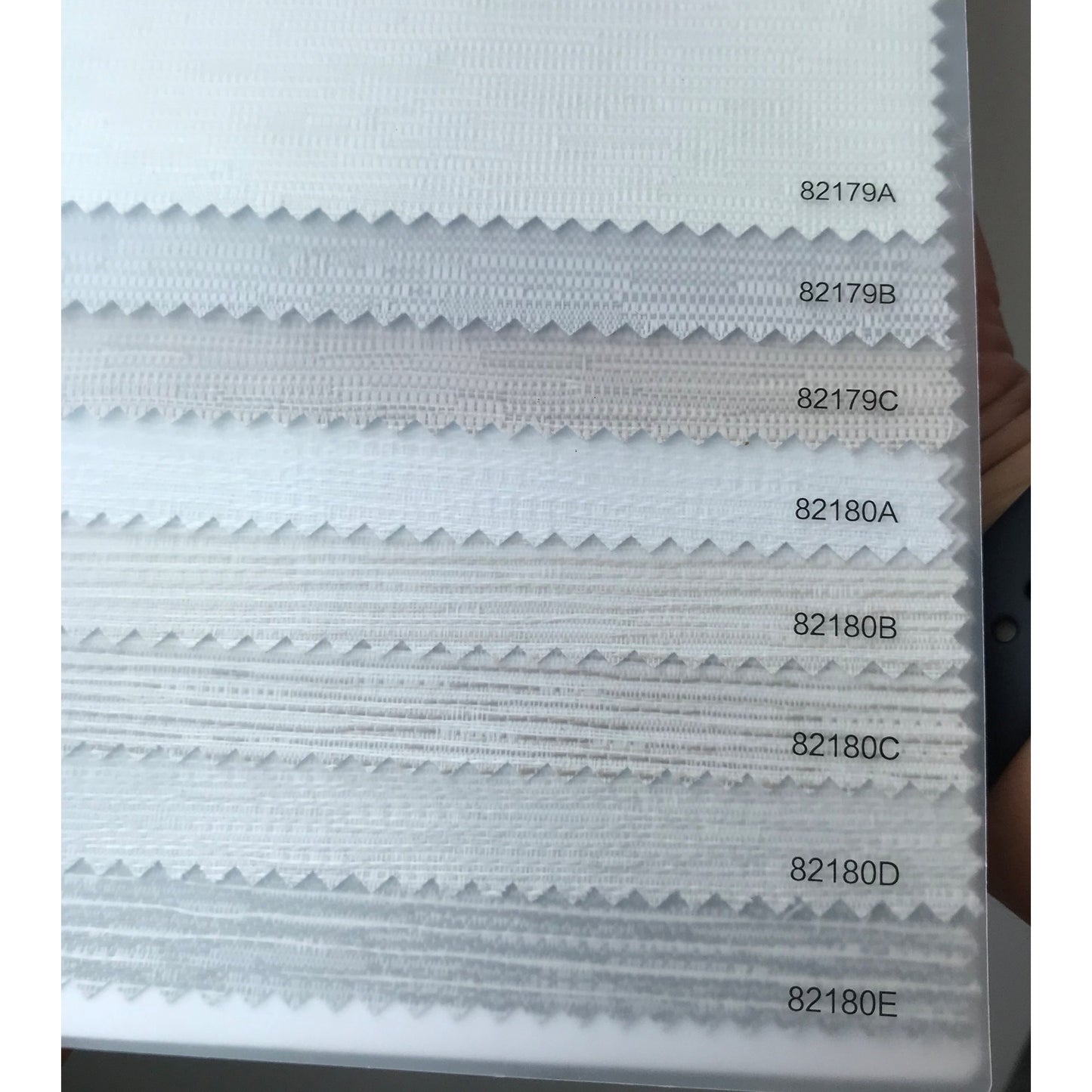 Weave Textured Blackout Flat Fold Roman Shade with Back Battens