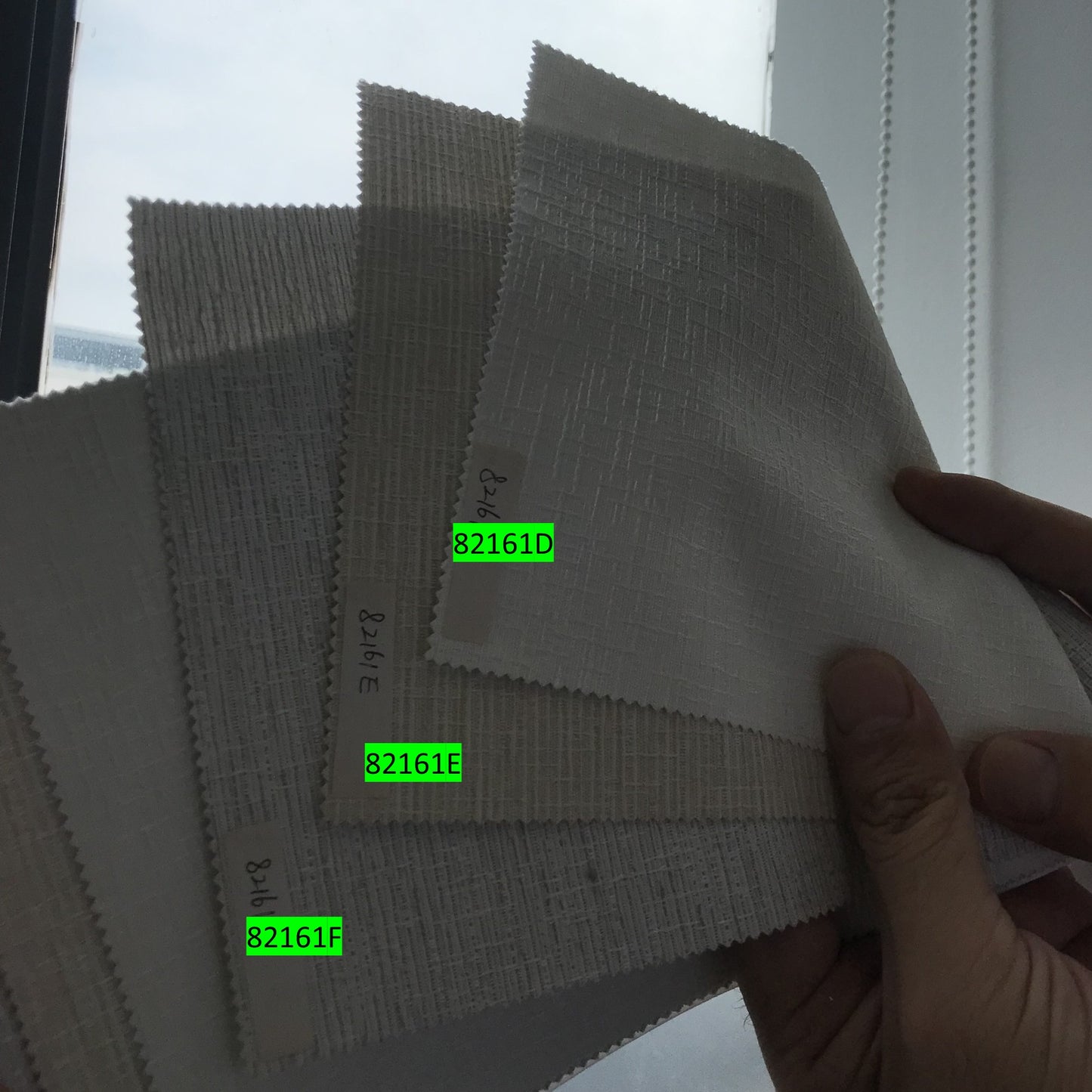 Weave Textured Light Filtering Flat Fold Roman Shade with Back Battens