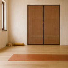 Load image into Gallery viewer, Custom Graphic/Image/Logo Natural Bamboo Sliding Door Curtain Divider
