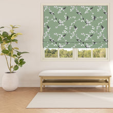 Load image into Gallery viewer, Green Garden Vibes Window Roman Shade
