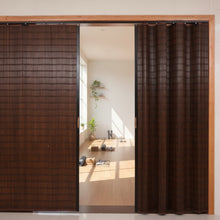 Load image into Gallery viewer, Custom Graphic/Image/Logo Natural Bamboo Sliding Door Curtain Divider
