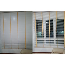 Load image into Gallery viewer, 100% Genuine Hardwood Venetian Blinds | Solid Wood Window Slats with Customizable Color Cloth Tapes &amp; Decorative Straps
