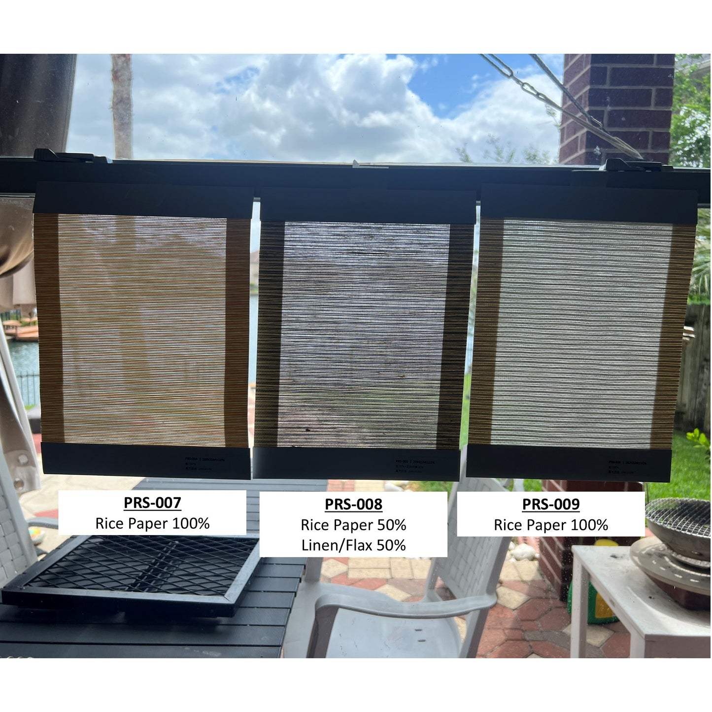 Dual-layered Blackout Light Filter Natural Linen Window Roller Shade