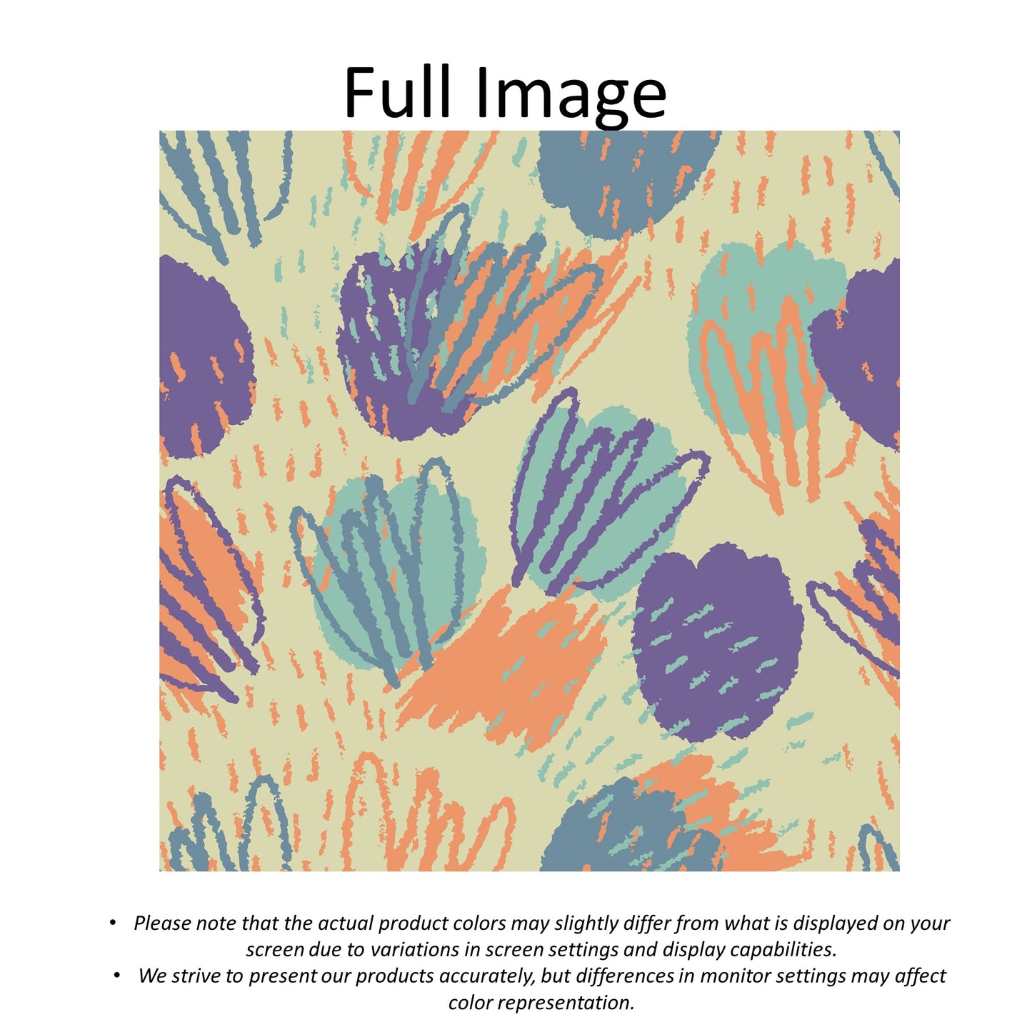 Splash Abstract Tulips Linen Faux Roman Shade Valance