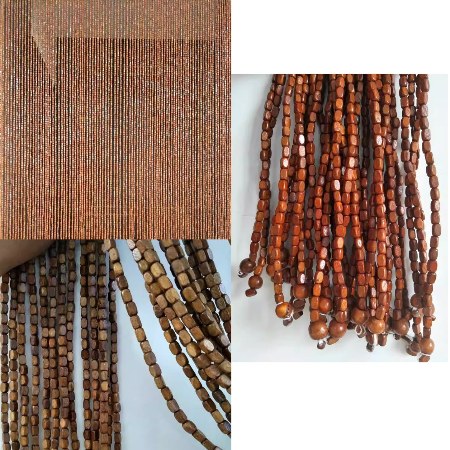 Plain Custom Bamboo Bead Curtain Room Divider & Wall Décor