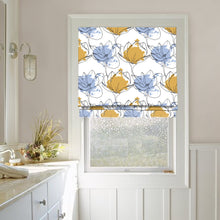 Load image into Gallery viewer, Comtemporary Flower Pattern Window Roman Shade
