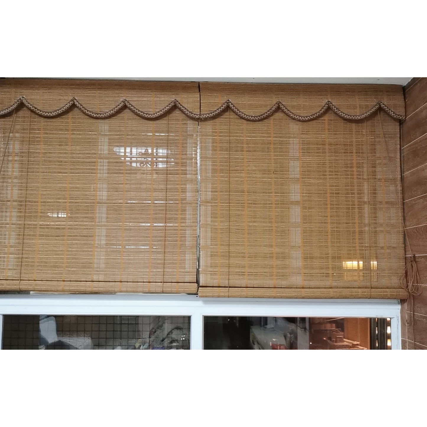 Natural Bamboo Zen Vibes Window Roller Shade Blinds