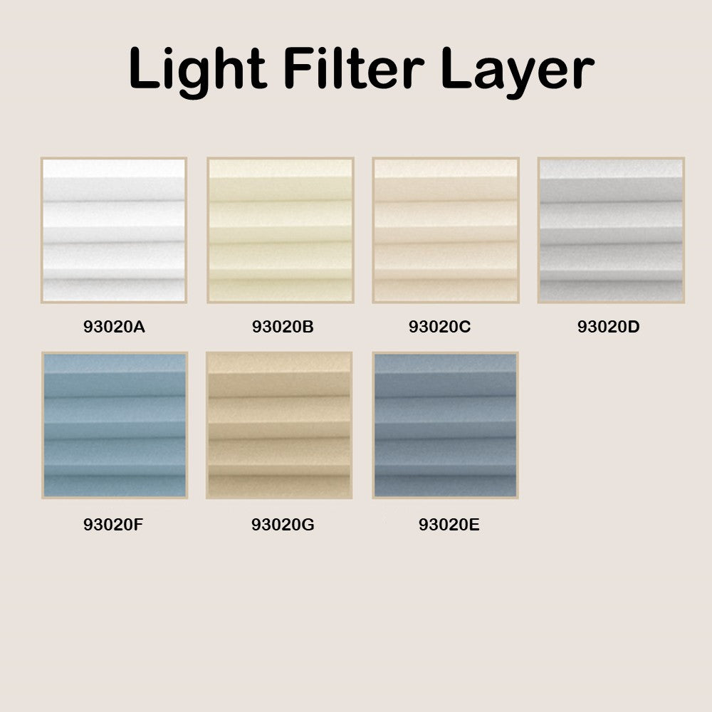 Honeycomb Cellular Cordless Light Filtering Blackout Bottom Up Roller Shades