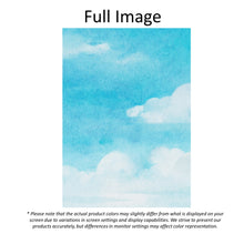 Load image into Gallery viewer, Beach Day Blue Sky Abstract Watercolor Window Roman Shade
