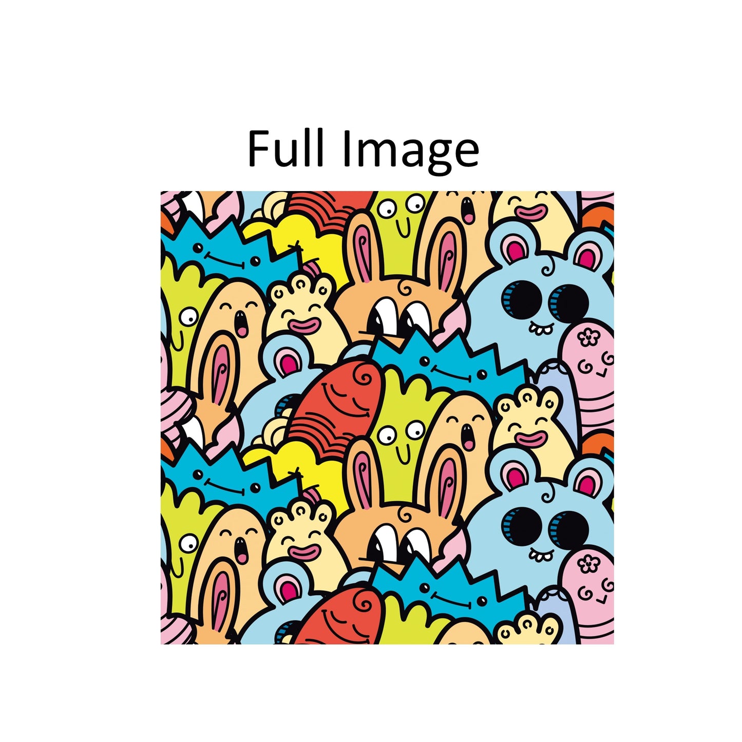 Cartoon Animals Nursery Window Roller Shade